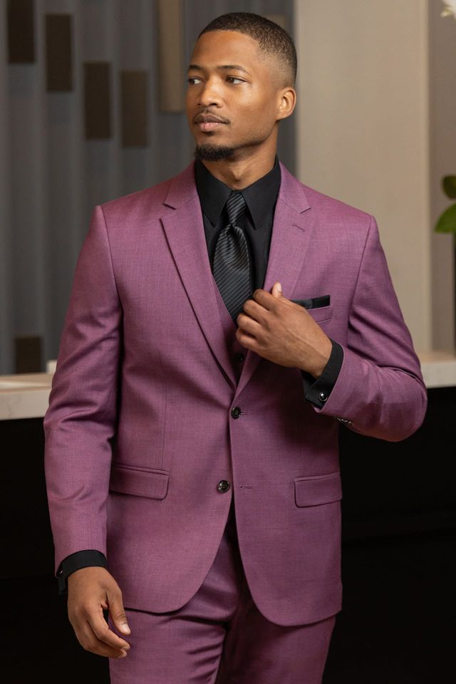 VIOLET STRETCH SUIT